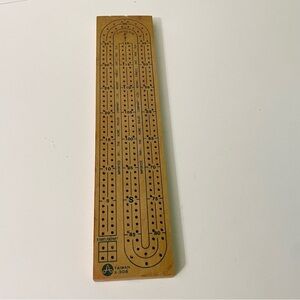 Vintage Wooden Cribbage Board X 308 Taiwan